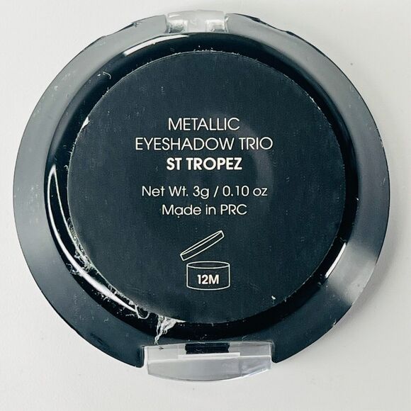 Model Co Metallic Eyeshadow Trio Palette St. Tropez Brown Neutrals 3g .1oz NIB - Picture 4 of 7